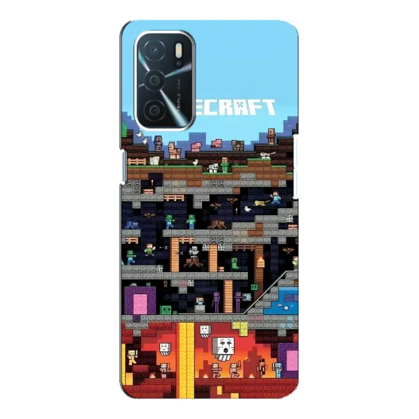Чохол з принтом «фон Minecraft» для OPPO A54s Чохол з принтом «фон Minecraft» для OPPO A54s
