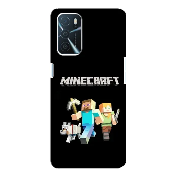 Чохол з принтом «герої Minecraft» для OPPO A54s Чохол з принтом «герої Minecraft» для OPPO A54s
