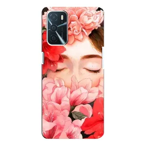 Чехлы (ART) Цветы на Oppo a54s (VPrint) (Очі в квітах)