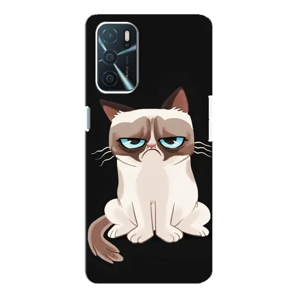 Чохол з принтом «Сумний кіт» для OPPO A54s