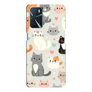 Чохол з принтом «Колаж котів» для OPPO A54s