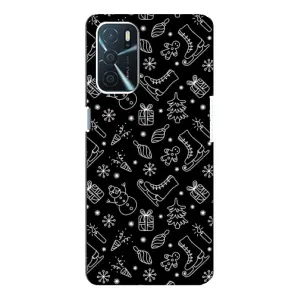 Новорічні, Святкові Чохли для Oppo a54s - 2024 год (Новорічний фон)
