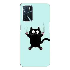 Чохол з принтом «Падаючий кіт» для OPPO A54s