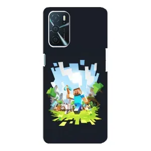 Чохол з принтом «персонажі Minecraft» для OPPO A54s