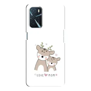 Чохол з принтом «Оленята мама і малюк» для OPPO A54s