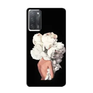 Чехлы (ART) Цветы на OPPO A55 (VPrint) (Білі квіти)