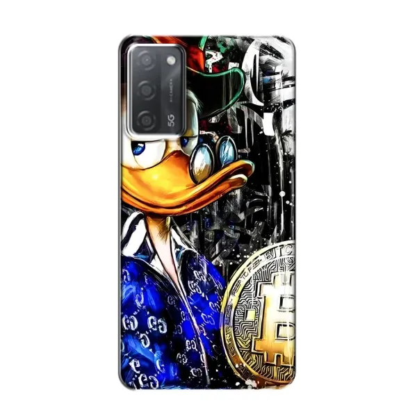 Чехол с принтом «Биткойн Скрудж» для OPPO A55