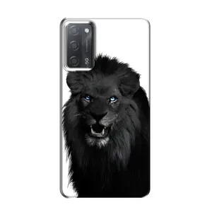 Чохли з картинкою животних OPPO A55 (Чорний ЛЕВ)