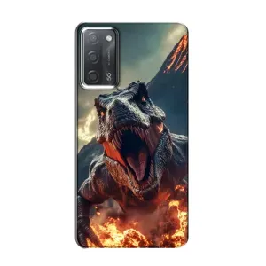Чохол з принтом «Вогняний динозавр» для OPPO A55