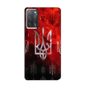 Украинские Чехлы для OPPO A55 с картинкой УПА (AlphaPrint) (ГЕРБ УПА)