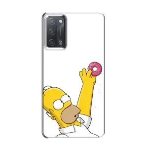 Чjхол з Сімпсонами для OPPO A55 (VPrint) (Гомер з пончиком)