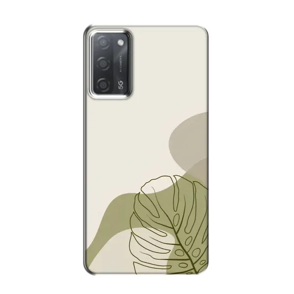 Чохол з принтом «Зелена монстера дизайн» для OPPO A55