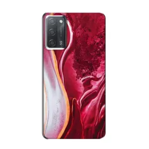 Чохол з принтом «Мрамор червоний» для OPPO A55