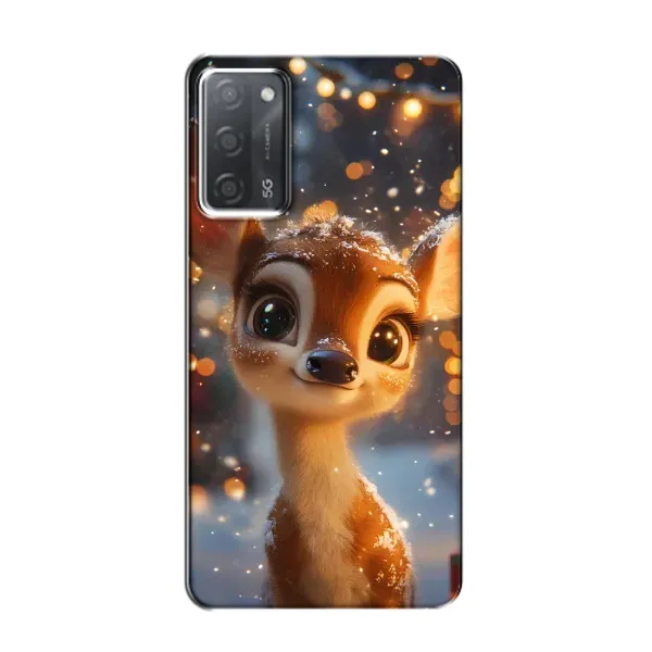 Чехол с принтом «Олененок среди гирлянд» для OPPO A55 Чехол с принтом «Олененок среди гирлянд» для OPPO A55