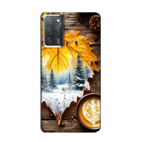 Чехол с принтом «Осенне-зимний кофе» для OPPO A55 Чехол с принтом «Осенне-зимний кофе» для OPPO A55