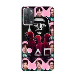 Чохол Гра в кальмара для OPPO A55 (Учасники Гра кальмара)