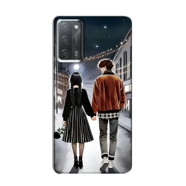Чохол з принтом «Венздей та Тайлер» для OPPO A55 Чохол з принтом «Венздей та Тайлер» для OPPO A55