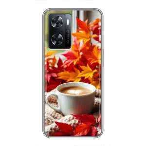 Чехол с уникальным дизайном «Осень с кофе» для Oppo a57s