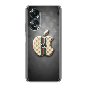 Чехол с принтом «Apple gucci» для OPPO A58 (4G)