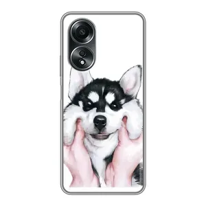 Чохол з Хаскі OPPO A58 (4G) - (AlphaPrint)
