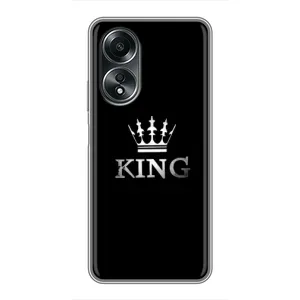 Чехол с принтом «KING» для OPPO A58 (4G)