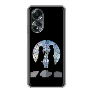 Чехлы Венсдей на OPPO A58 (4G) Уэнсдей (AlphaPrint) (комната Уэнздей)