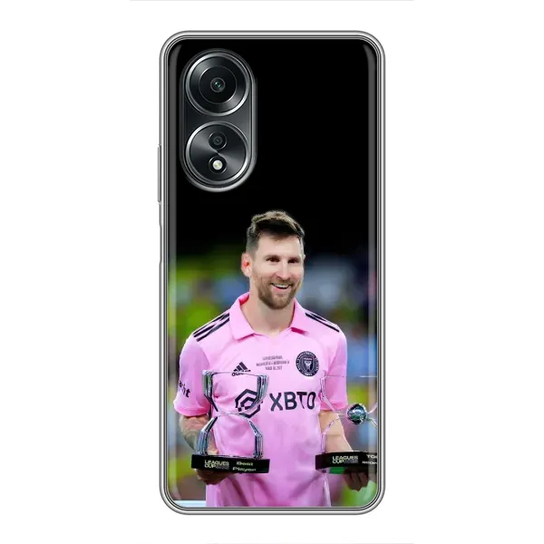 Чехол с принтом «Кубки Месси» для OPPO A58 (4G)