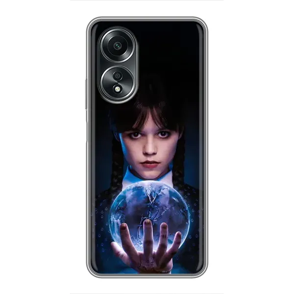 Чехол с принтом «Магическая сфера Уэнздей» для OPPO A58 (4G)