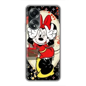Чохол Disney Mouse OPPO A58 (4G) (PREMIUMPrint) (Мінні peace)