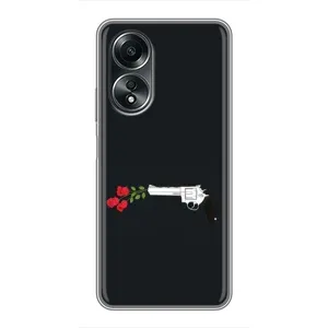 Чехлы (ART) Цветы на OPPO A58 (4G) (VPrint) (Неожиданные цветы)