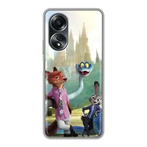 Чехол Зоотрополіс на OPPO A58 (4G) (Герои мультфильма Зверополис)