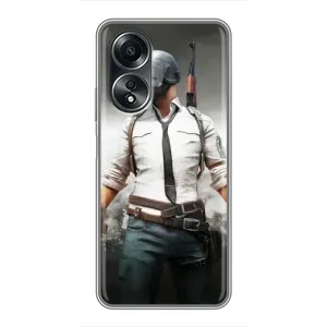 Чехол PUBG для Оппо А58 (AlphaPrint)
