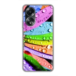Чехлы (ART) Цветы на OPPO A58 (4G) (VPrint) (Семицветик)