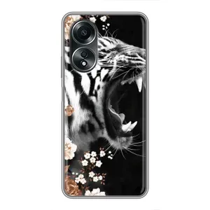 Чехлы с картинками животных OPPO A58 (4G) (Стильный ТИГР)