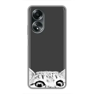 Чохол на ОППО А58 (4G) з Котиками (VPrint) (Виглядає котик)