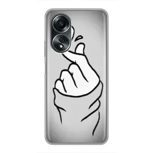 Чехол с принтом «Значок Love» для OPPO A58 (4G)