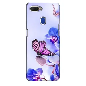 Чохли з квітами для Oppo A5s (VPrint) (Метелик на квітах)