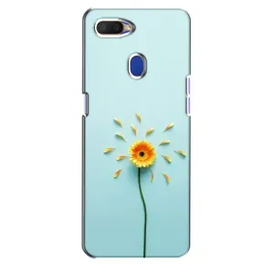 Чохли з квітами для Oppo A5s (VPrint) (Жовта квітка)
