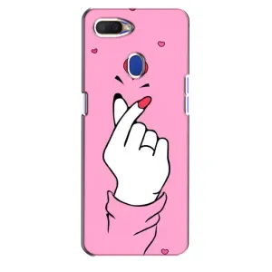 Чохол з принтом для Oppo A5s (AlphaPrint - Знак сердечка)