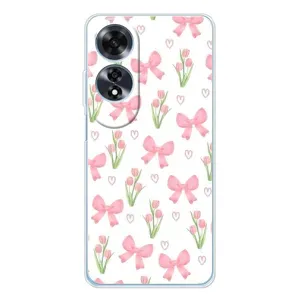 Чехол с принтом «Банты и цветы» для OPPO A60 5G