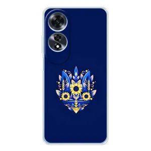 Чохли для OPPO A60 5G Укр. Символіка (AlphaPrint) (Квітковий Герб)