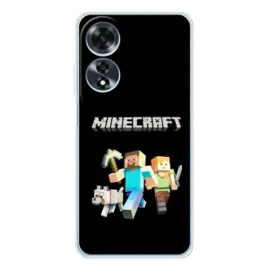Чехол с принтом «герои Minecraft» для OPPO A60 5G