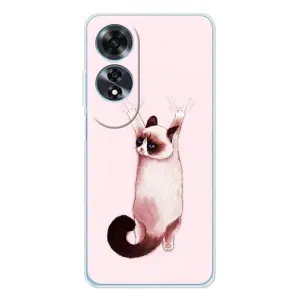 Чехол с принтом «Котик падает» для OPPO A60 5G