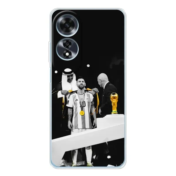 Чехол с принтом «Месси в накидке» для OPPO A60 5G