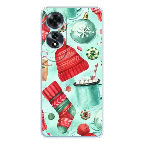 Чехол с принтом «Одежда НГ» для OPPO A60 5G