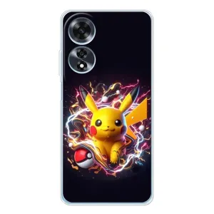Чохол з Пікачу на OPPO A60 5G (Пікачу з м'ячем)
