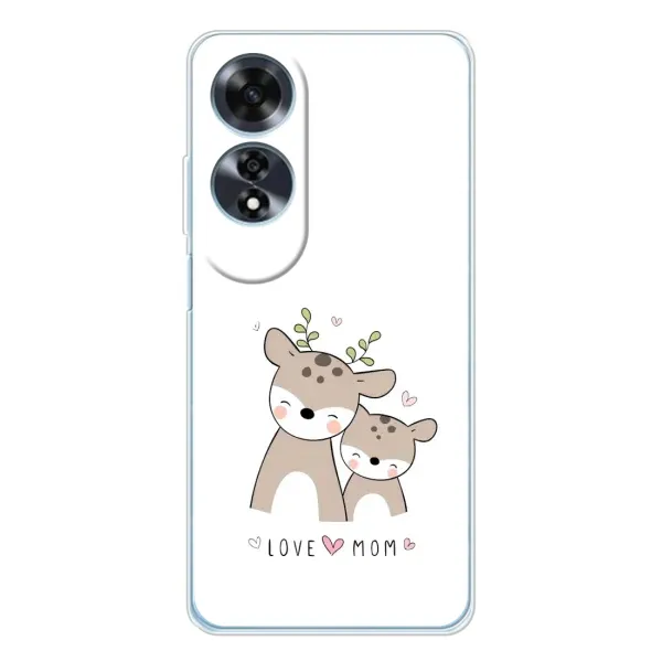 Чохол з принтом «Оленята мама і малюк» для OPPO A60 5G Чохол з принтом «Оленята мама і малюк» для OPPO A60 5G