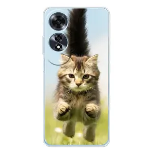 Чехол с принтом «Прыжок кота» для OPPO A60 5G