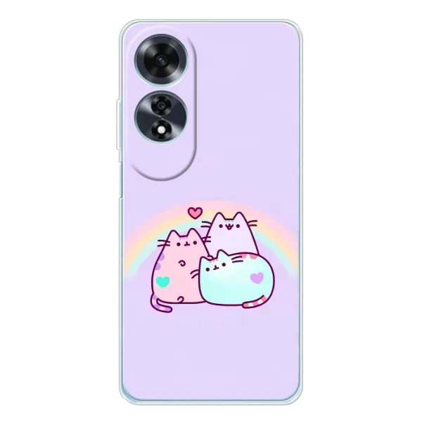 Чехол с принтом «Радужные котики» для OPPO A60 5G Чехол с принтом «Радужные котики» для OPPO A60 5G
