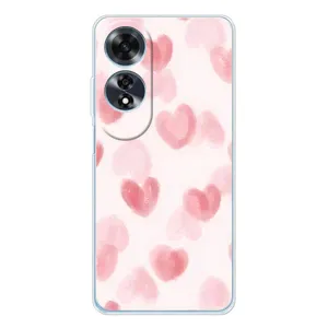 Чохол з розовим принтом для OPPO A60 5G (Рожеві сердечки)